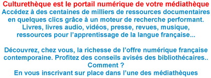 Culturethèque votre bibliothèque numérique pdf